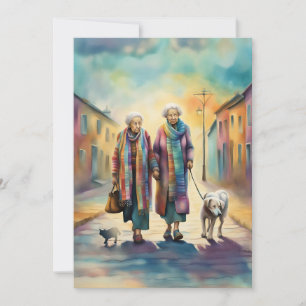 Remerciements Carte de voeux des anciens amis