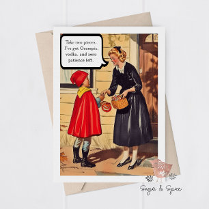 Remerciements Carte de vœux drôle et sarcastique pour la fête d'