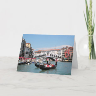 Remerciements Carte de voeux du canal de Venise (vide)