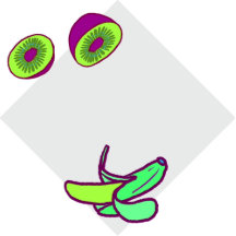 Carte de vœux en papier aux fruits lumineux de l'é