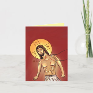 Remerciements Carte de vœux fixe du Christ