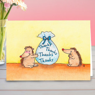 Remerciements carte de vœux GIVING THANKS par Nicole Janes