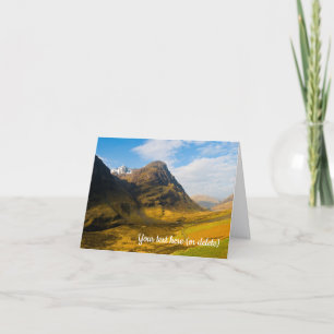Remerciements Carte de vœux Glen Coe, Écosse
