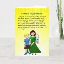 Carte de voeux Guardian Angel Promesse V2