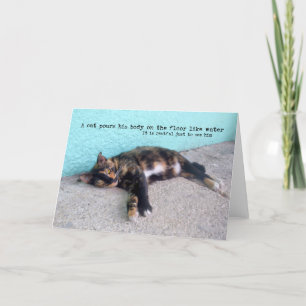 Remerciements Carte de voeux HEMINGWAY CAT
