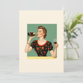 Remerciements Carte de voeux Humour vintage