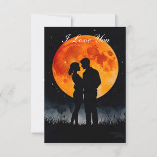 Remerciements Carte de vœux Je t'aime