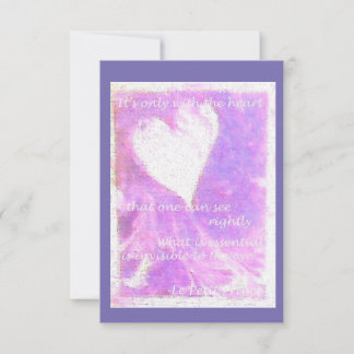 Remerciements Carte de voeux Le Petit Prince