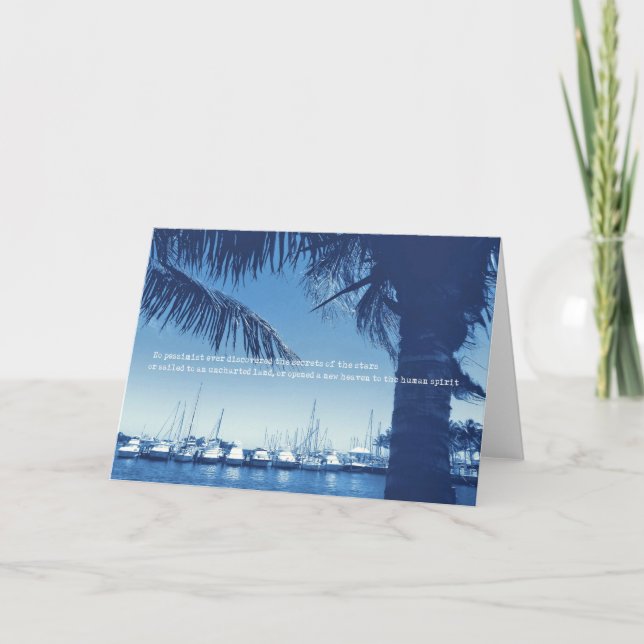 Remerciements Carte de voeux MIAMI vintage (Devant)