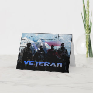 Remerciements Carte de voeux militaire des anciens combattants a