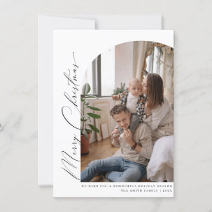 Remerciements Carte de voeux minimaliste Arch Joyeux Noël