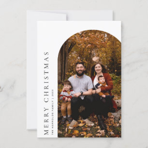 Remerciements Carte de voeux minimaliste Arch Joyeux Noël