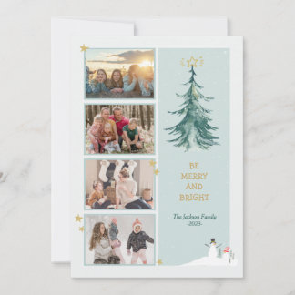 Remerciements Carte de voeux moderne minimaliste de Noël