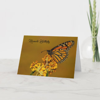 Remerciements Carte de voeux Monarch Butterfly