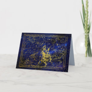 Remerciements carte de voeux perseus constellation