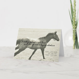 Remerciements Carte de voeux PLEIN GALLOP