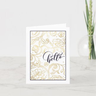 Remerciements Carte de voeux pliée Rose sauvage