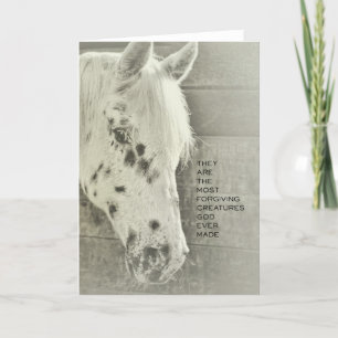 Remerciements Carte de voeux PONY
