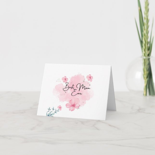 Remerciements Carte de voeux pour la fête des mères (Devant)