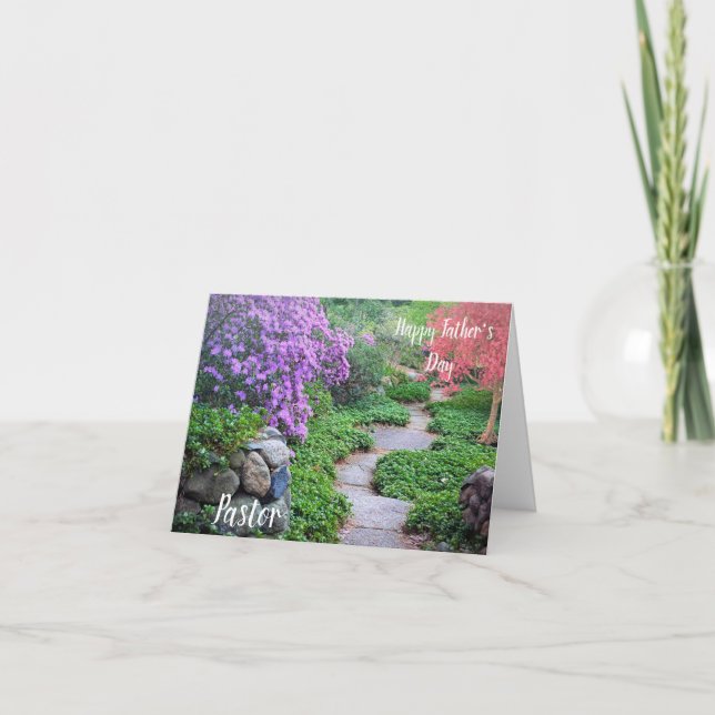 Remerciements Carte de voeux pour le Pasteur en Fête des pères (Devant)