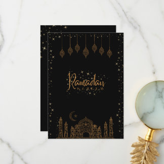 Remerciements Carte de voeux Ramadan