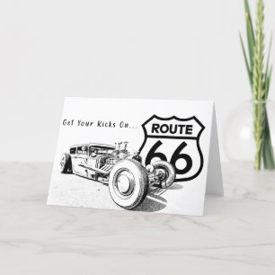 Remerciements Carte de voeux Route 66