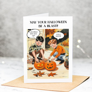 Remerciements Carte de vœux sarcastique Halloween pour adultes d