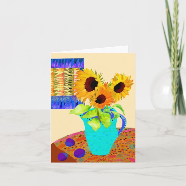Remerciements Carte de voeux Sunflower BLANK (Devant)