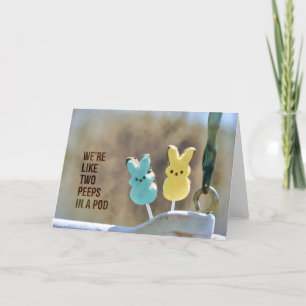 Remerciements Carte de voeux SWINGING PEEPS