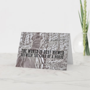 Remerciements Carte de voeux TRAIL RIDE