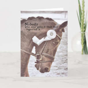 Remerciements Carte de voeux VICTORY GALLOP