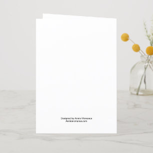 Remerciements Carte de voeux vierge, fleurs