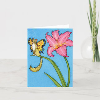 Remerciements Carte d'ÉQUILIBRE féerique de chats de chat mignon