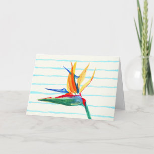 Remerciements Carte Fleur d'Oiseau de Paradis