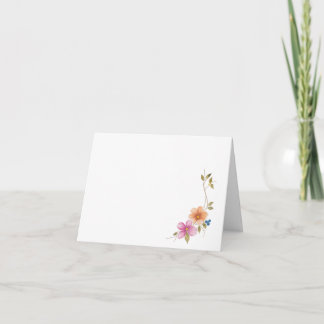 Remerciements Carte Matinée de Fleurs de Prairie