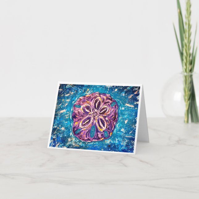 Remerciements Carte Note Dollar De Sable (Devant)