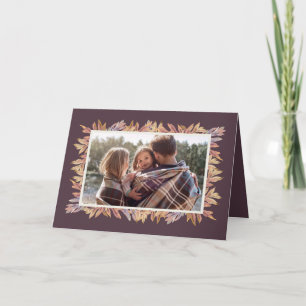 Remerciements Carte photo de Thanksgiving