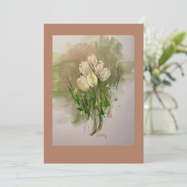 Remerciements Carte plat Hallelujah de Pâques (Debout devant)