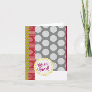 Remerciements Carte pliée de 4 po x 5,6 po