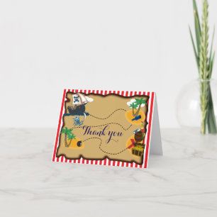Remerciements Carte pliée de remerciement pour anniversaire avec