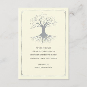 Remerciements Carte profondément enracinée de reconnaissance de