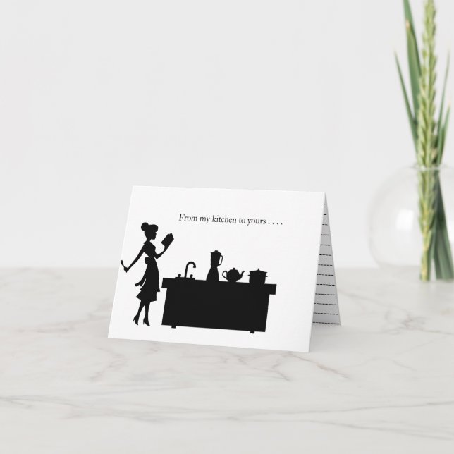 Remerciements Carte Recette - De ma cuisine à la vôtre (Devant)