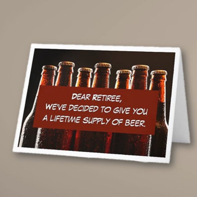 Remerciements Carte repliée pour les amateurs de bière (Créateur téléchargé)
