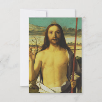 Remerciements Carte Sainte de Giovanni Bellini : Christ en bénéd