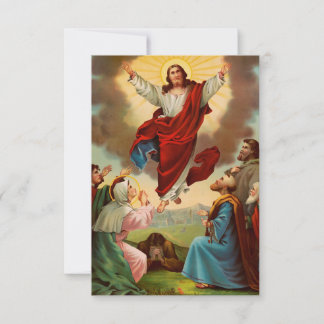 Remerciements Carte Sainte de l'Ascension de Jésus