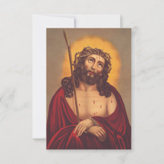 Remerciements Carte Sainte de l'Homme des Douleurs