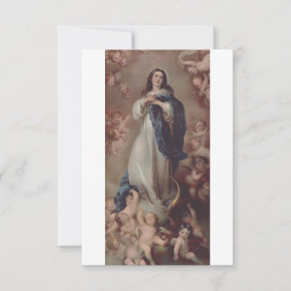 Remerciements Carte Sainte de l'Immaculée Conception | Ave Maria