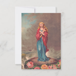 Remerciements Carte Sainte Sainte Christine de Bolsène