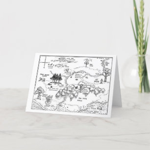 Remerciements Carte vintage Style Bois de 100 acres