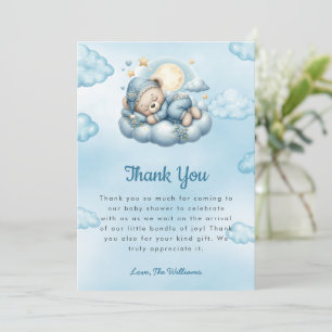 Remerciements C'est une carte de remerciement pour une baby show